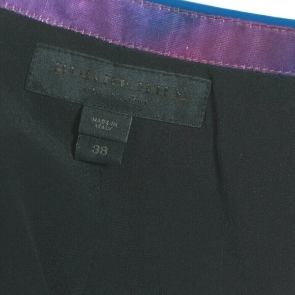 Burberry Porsum Womens 38 XS Pink Purple Red Pencil Skirt Floral Macro Runway B - Picture 5 of 5